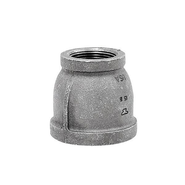 Anvil Anvil 1-1/4 in. FPT X 1/2 in. D FPT Black Malleable Iron Reducing Coupling 8700134508 - main
